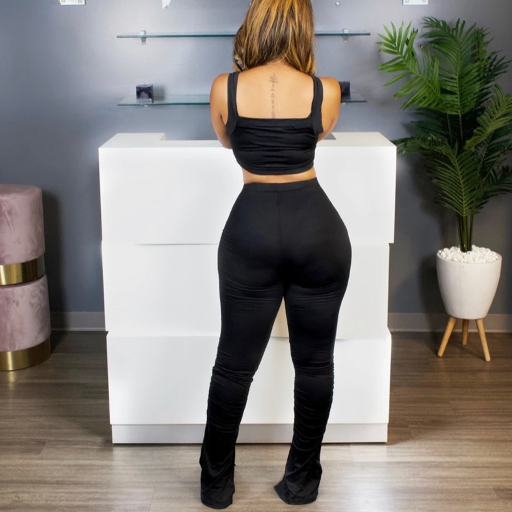 Runched Pants Set